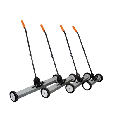 Industrial Magnetic Tool Hand Push Wheeled Warehouse Workshop Rolling Magnetic Road Floor Sweeper