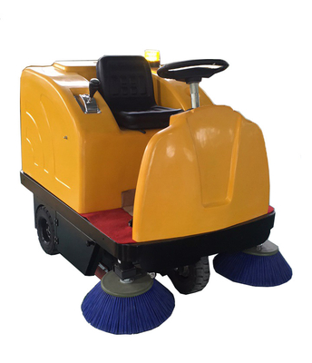 Hotels KeJie SC-1380 Electric Ride On Driving Vehicle Floor Road Street Vacuum Cleaning Industrial Brush Sweeper Machine