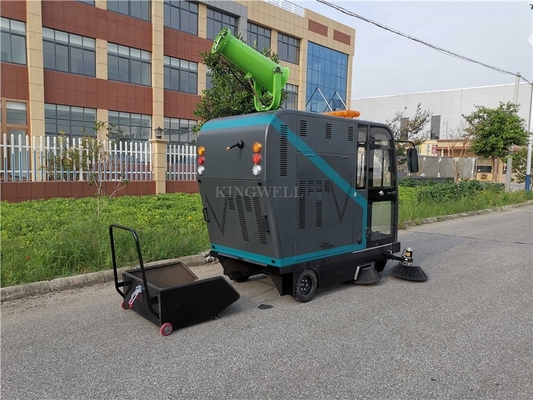 Industrial Hotels Floor Cleaning Machines Electric Ride On Road Vacuum Sweeper